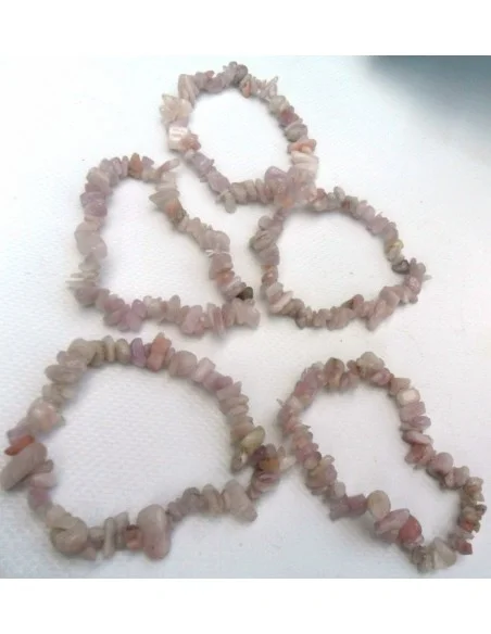 Bracelet Kunzite, Beryl rose baroque Bracelet Kunzite, Beryl rose baroque