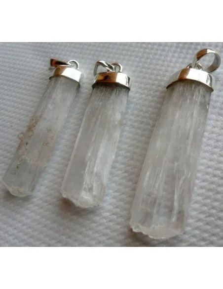 Scolecite  pendentif argent