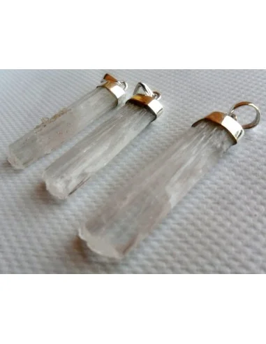 Scolecite  pendentif argent