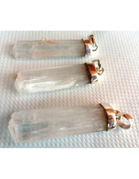 Scolecite  pendentif argent