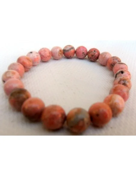 Bracelet rhodocrosite diametre 8mm Bracelet rhodocrosite diametre 8mm