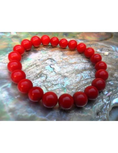 Corail rouge bracelet 8mm
