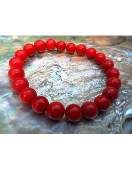 Corail rouge bracelet 8mm