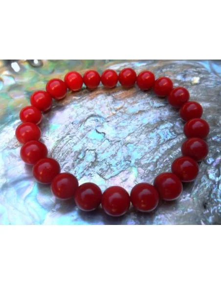 Corail rouge bracelet 8mm