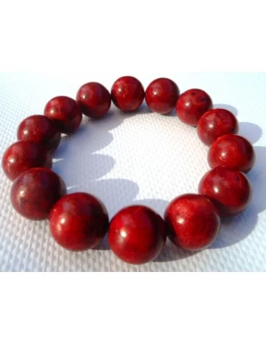  Bracelet Corail rouge 12mm