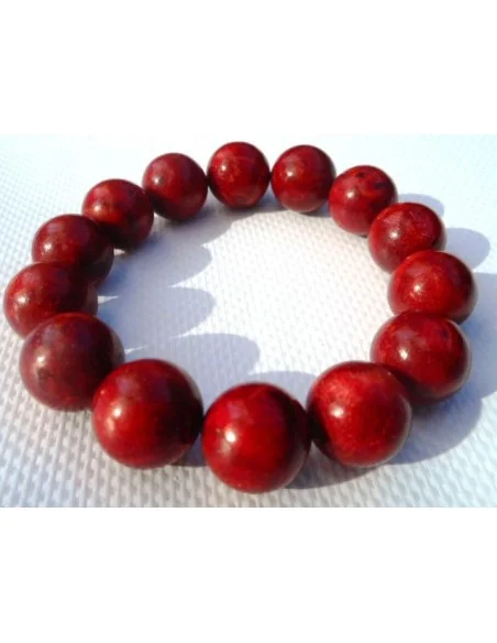  Bracelet Corail rouge 12mm
