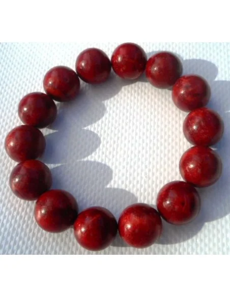  Bracelet Corail rouge 12mm