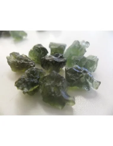Moldavite percé pendentif