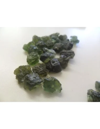 Moldavite percé pendentif