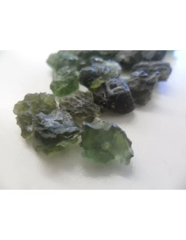 Moldavite percé pendentif
