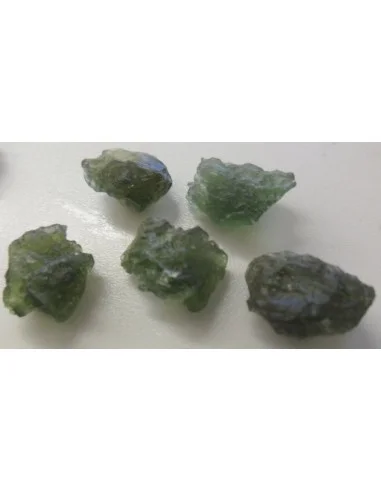 Moldavite percé pendentif