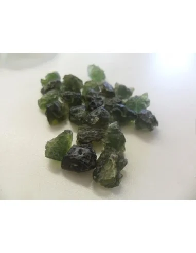 Moldavite percé pendentif