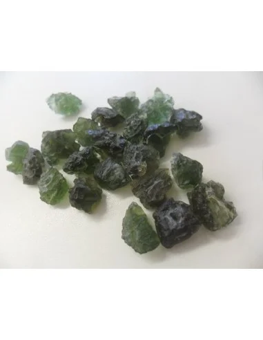 Moldavite percé pendentif