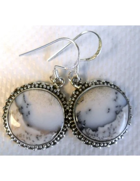 Agate dendritique boucles doreilles Agate dendritique boucles doreilles