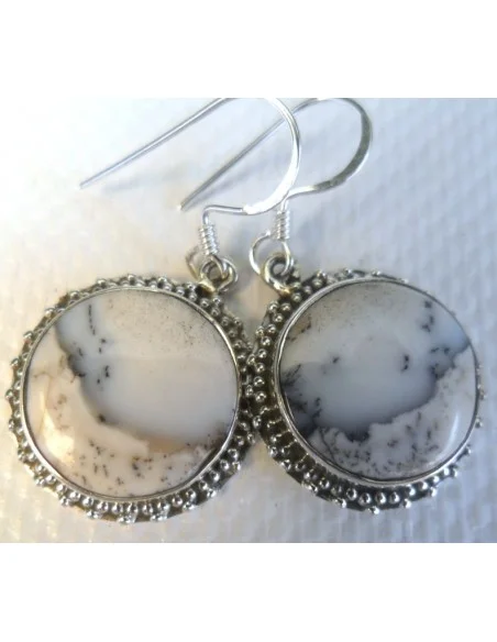 Agate dendritique boucles doreilles Agate dendritique boucles doreilles