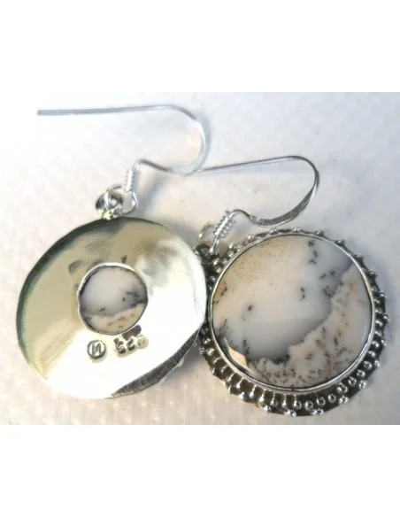 Agate dendritique boucles doreilles Agate dendritique boucles doreilles