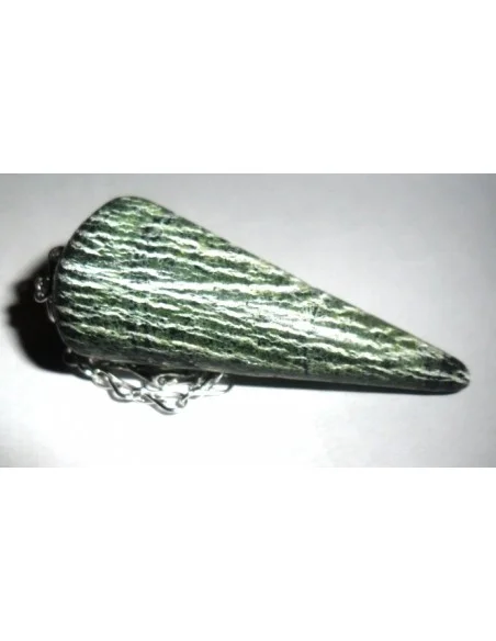 Serpentine oeil d'argent pendule