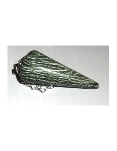 Serpentine oeil d'argent pendule
