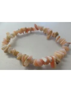 Bracelet en opale rose baroque