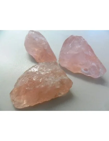 Pendentif quartz rose brut