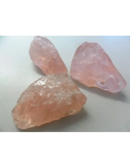 Pendentif quartz rose brut Pendentif quartz rose brut