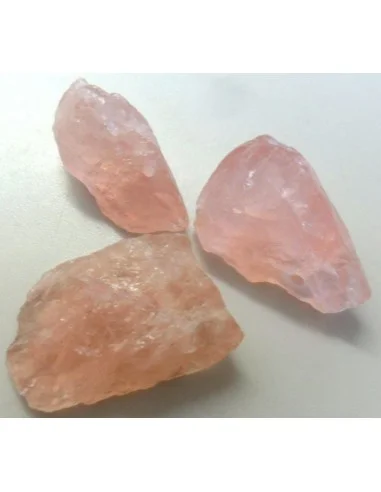 Pendentif quartz rose brut
