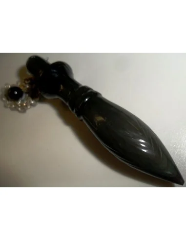 Pendule Thot Obsidienne Oeil Celeste