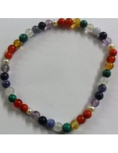 Bracelet 7 chakras 4mm 2