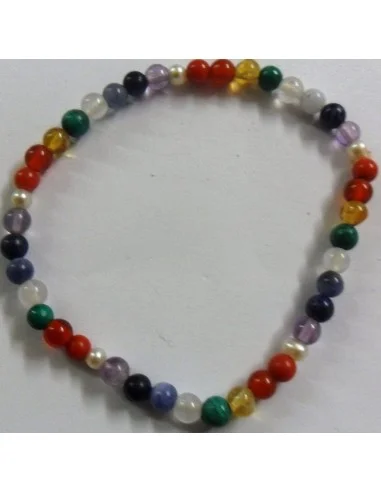 Bracelet 7 chakras 4mm