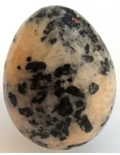 Oeuf Quartz rose tourmaliné