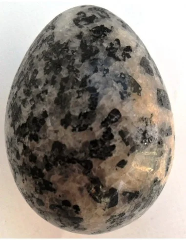 Oeuf Quartz rose tourmaline 6cm