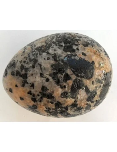 Oeuf Quartz rose tourmaline 6cm