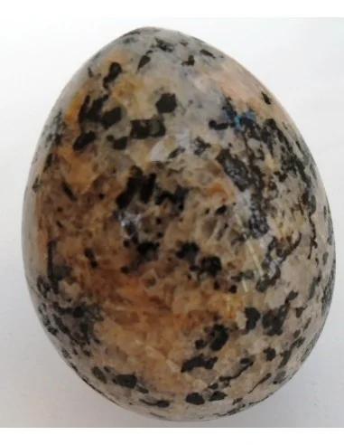 Oeuf Quartz rose tourmaline 6cm