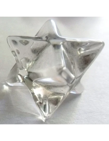 Merkaba en cristal de roche 20 à 25mm Merkaba en cristal de roche 20 à 25mm