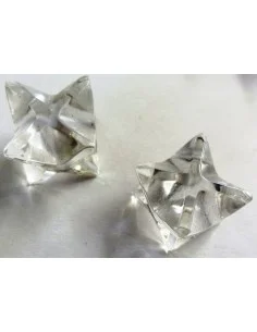 Merkaba en cristal de roche 20 à 25mm 2