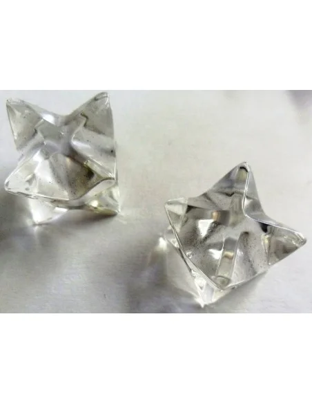 Merkaba en cristal de roche 20 à 25mm Merkaba en cristal de roche 20 à 25mm