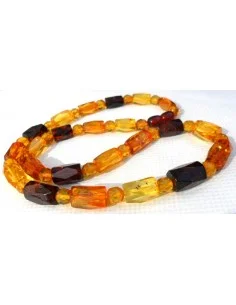Collier ambre facettes