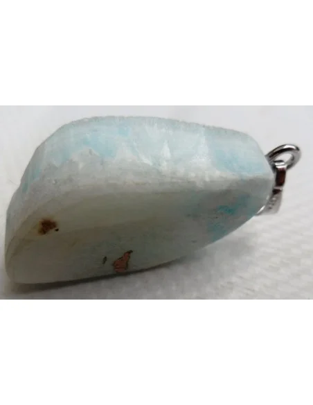 Smithsonite bleue pendentif argent Smithsonite bleue pendentif argent
