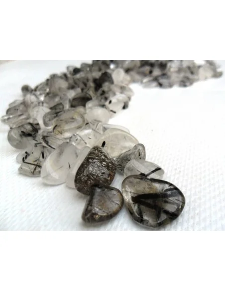 Quartz tourmalines noire polis 1g Quartz tourmalines noire polis 1g