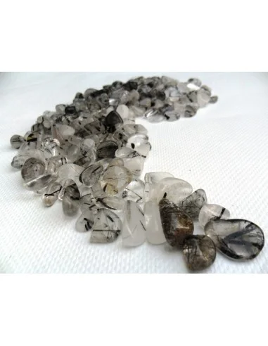 Quartz tourmalines noire polis 1g