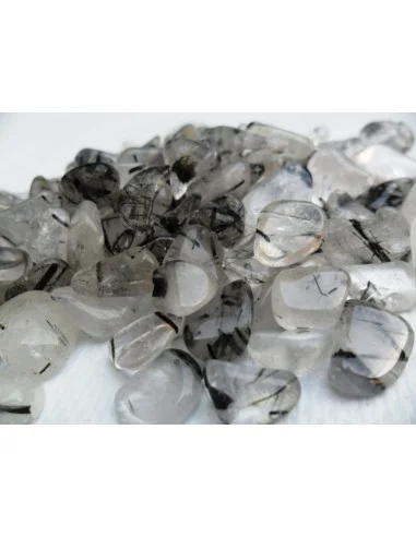 Quartz tourmalines noire polis 1g