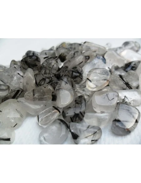 Quartz tourmalines noire polis 1g Quartz tourmalines noire polis 1g