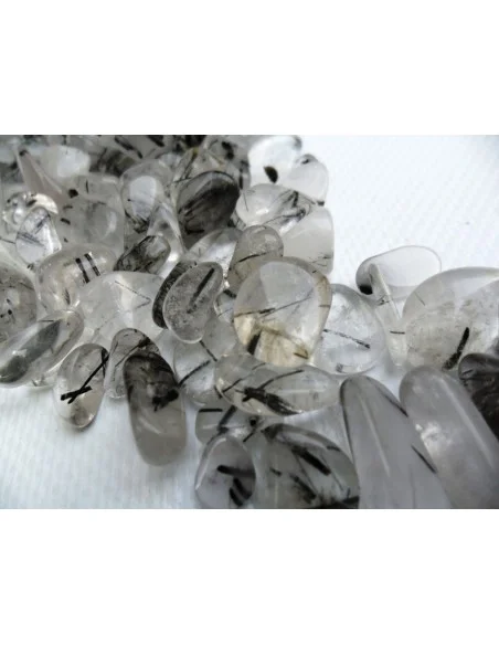 Quartz tourmalines noire polis 1g Quartz tourmalines noire polis 1g