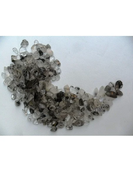 Quartz tourmalines noire polis 1g Quartz tourmalines noire polis 1g