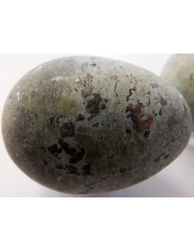 Oeuf serpentine avec pyrite