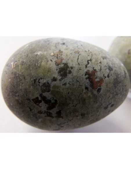 Oeuf serpentine avec pyrite