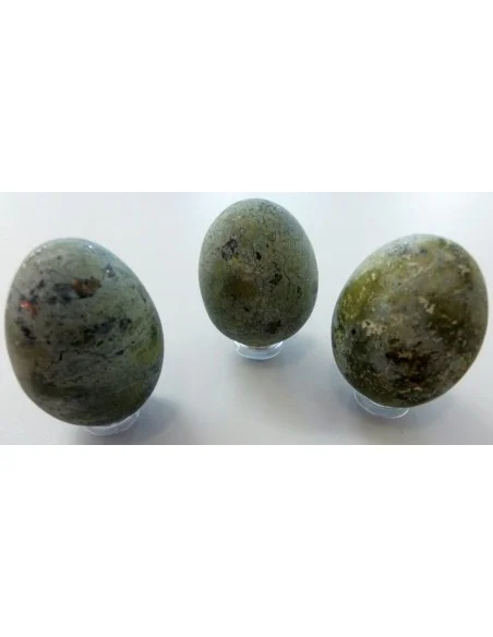 Oeuf serpentine avec pyrite