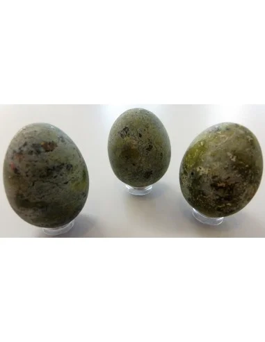 Oeuf serpentine avec pyrite