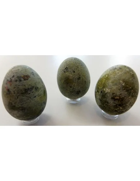 Oeuf serpentine avec pyrite