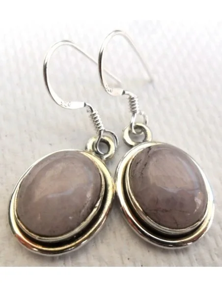 Kunzite boucles argent